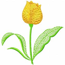 Flowers And Tree Embroidery Design 6